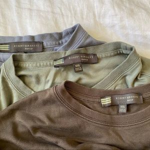 3 Robert Barakett Pima Cotton T-shirts